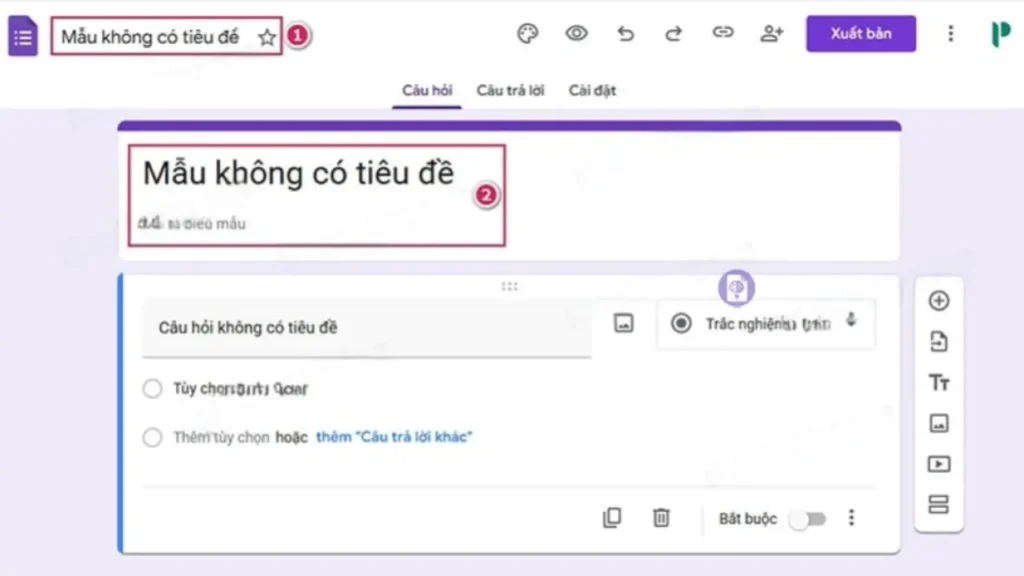 Cách tạo thang đo Likert trong Google Forms