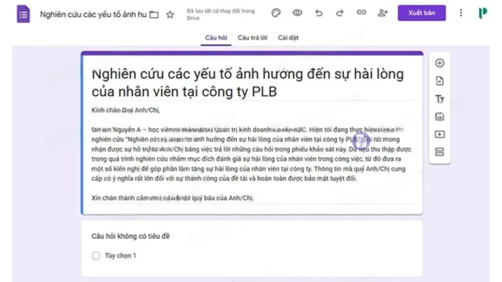 Hỗ trợ thu thập mẫu khảo sát nhanh