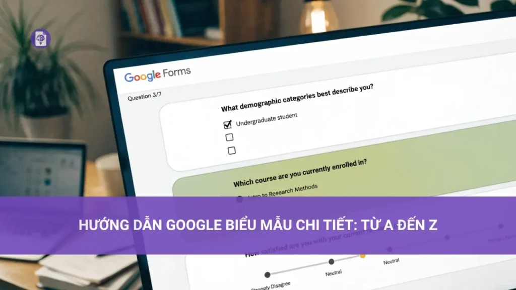 Hướng dẫn chi tiết sử dụng Google Biểu Mẫu cho người mới bắt đầu
