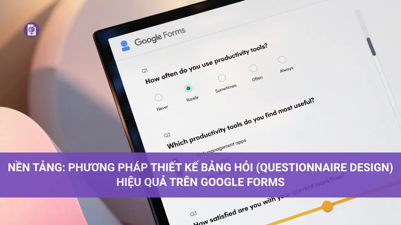 Nền Tảng: Phương Pháp Thiết Kế Bảng Hỏi (Questionnaire Design) Hiệu Quả Trên Google Forms