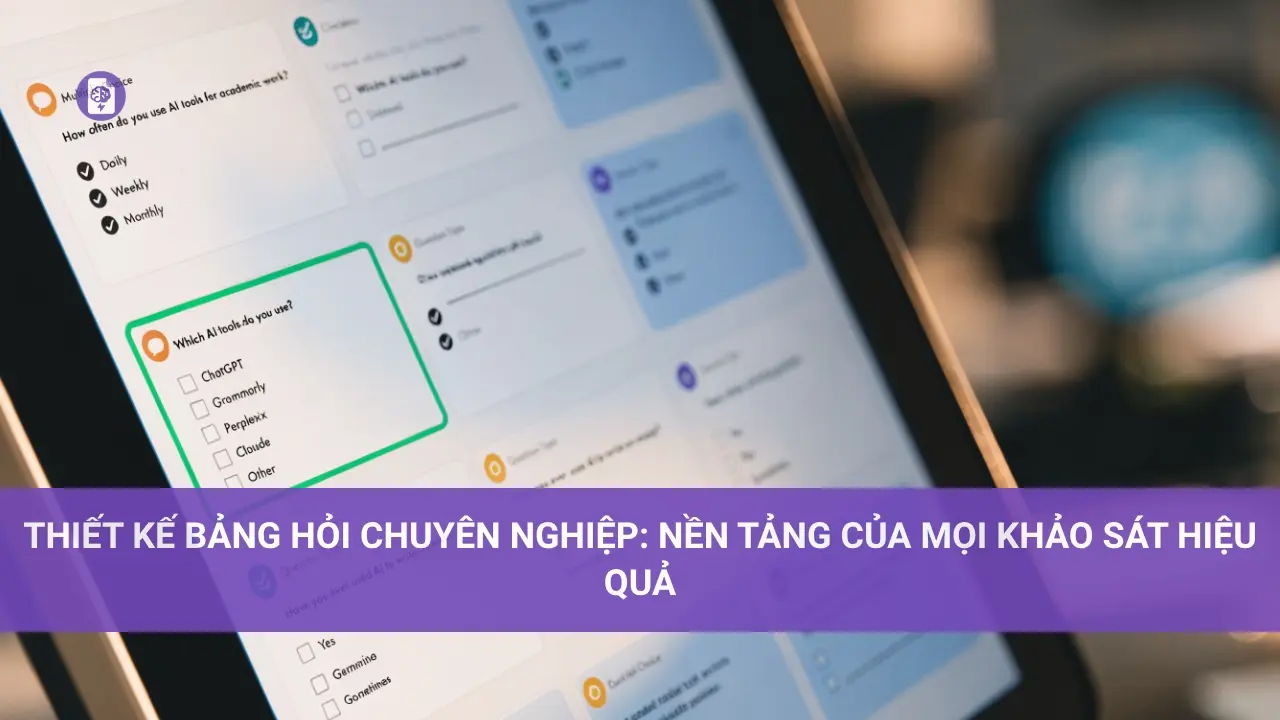 Thiết Kế Bảng Hỏi Chuyên Nghiệp: Nền Tảng Của Mọi Khảo Sát Hiệu Quả