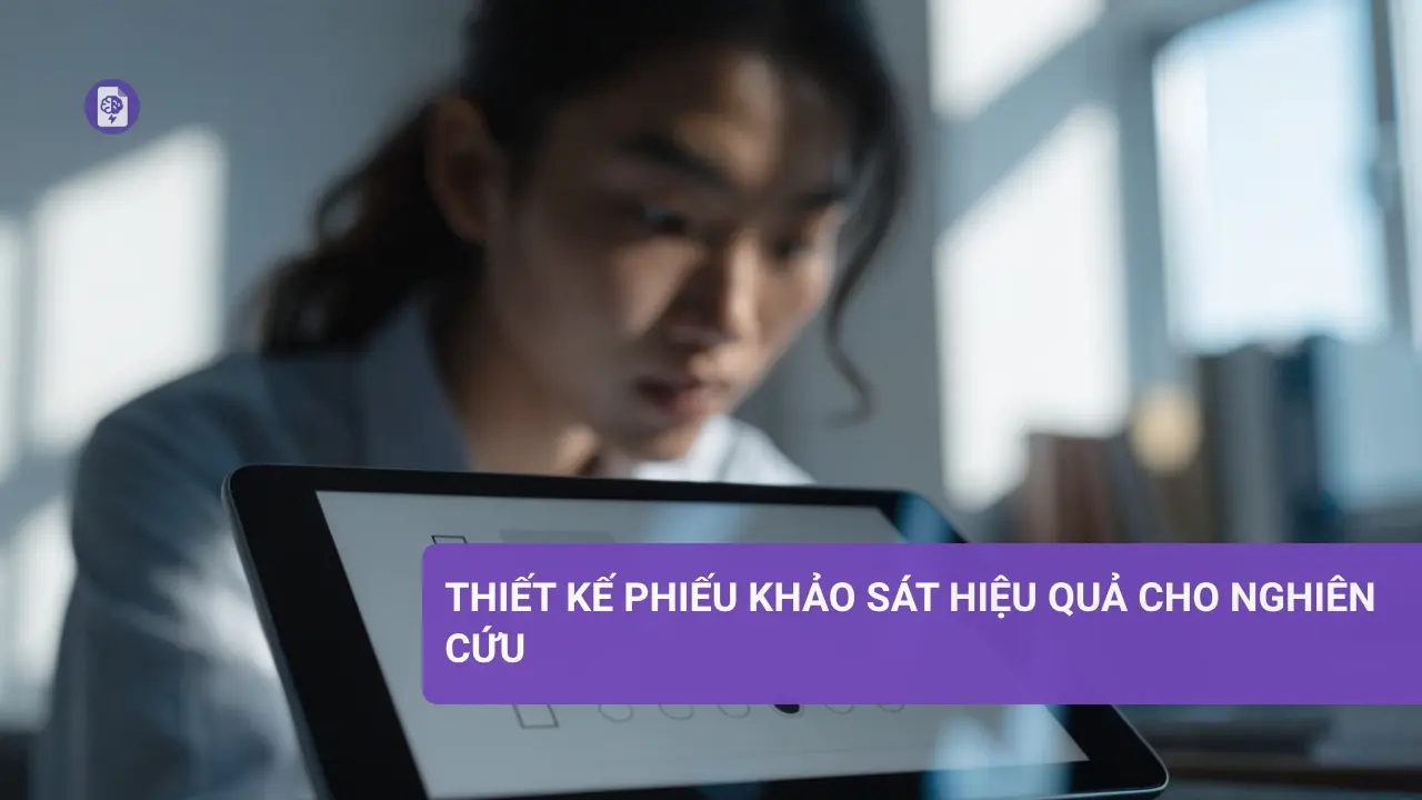 Thiết kế phiếu khảo sát hiệu quả giúp thu thập dữ liệu chính xác.