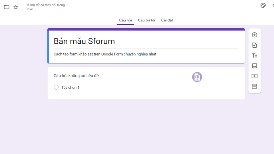 Tạo Form Khảo Sát Trên Google Form Hiệu Quả Thêm câu hỏi và các tùy chọn trả lời trong quá trình tạo form khảo sát trên Google Form.