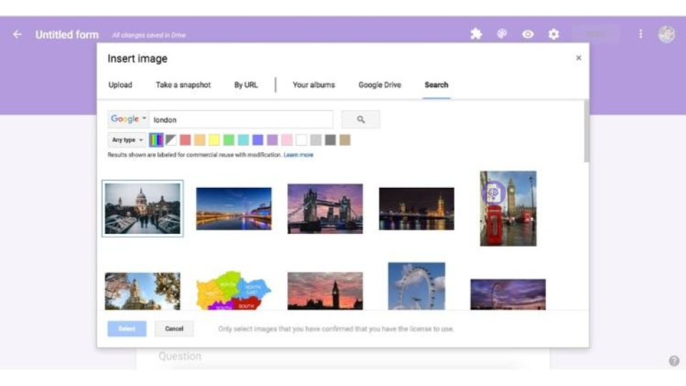 Các loại câu hỏi đa dạng trong cách tạo form khảo sát trên Google Form.