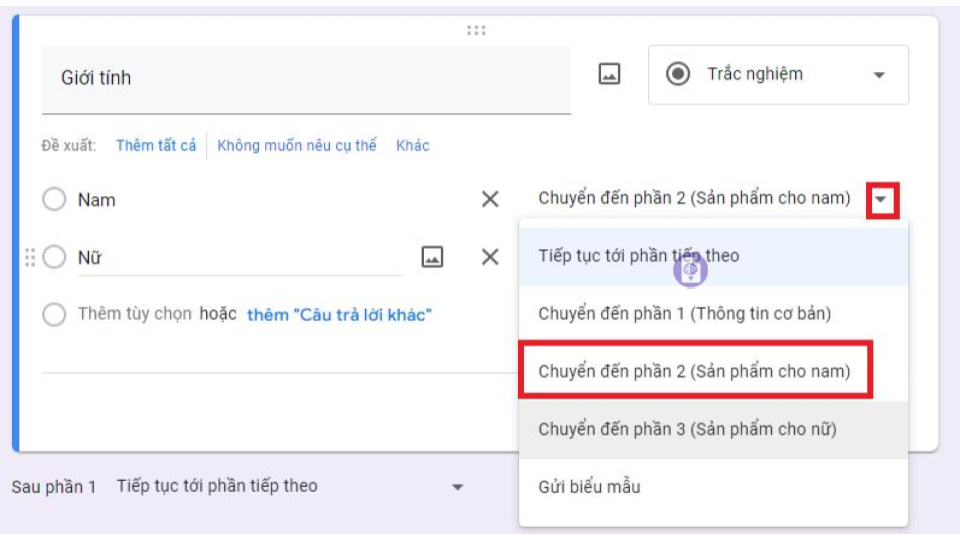 Hoàn thiện logic điều hướng là bước cuối trong cách tạo form khảo sát phân nhánh.