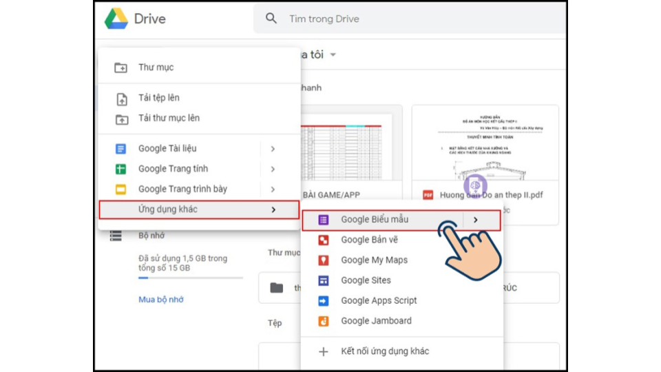 Giao diện nhập tiêu đề và mô tả chi tiết cho cách tạo google form.