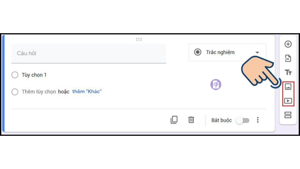 Nút Gửi để chia sẻ sau khi đã hoàn tất các bước cách tạo google form.